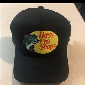 Bass pro shops black snapback hat. Brand new with tags. Will ship with care.